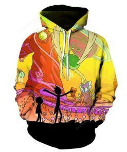 Harajuku 3D All Print Hoodie, Zip- Up Hoodie