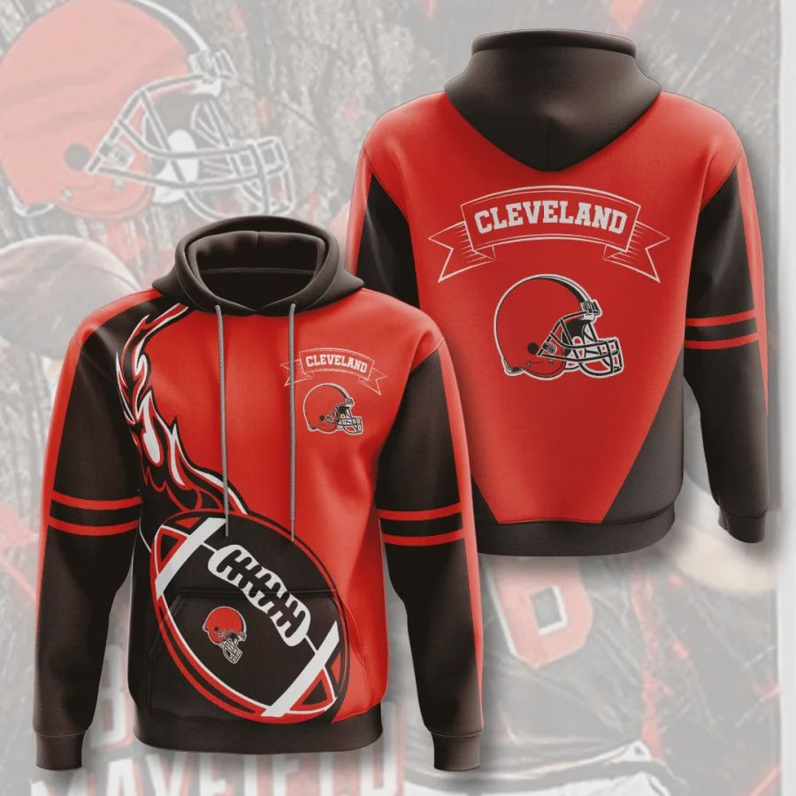 Cleveland Browns 3D All Over Printed Hoodie, Zip- Up Hoodie