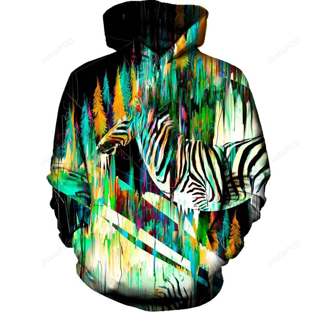 Painted Horse 3D All Over Printed Hoodie, Zip- Up Hoodie