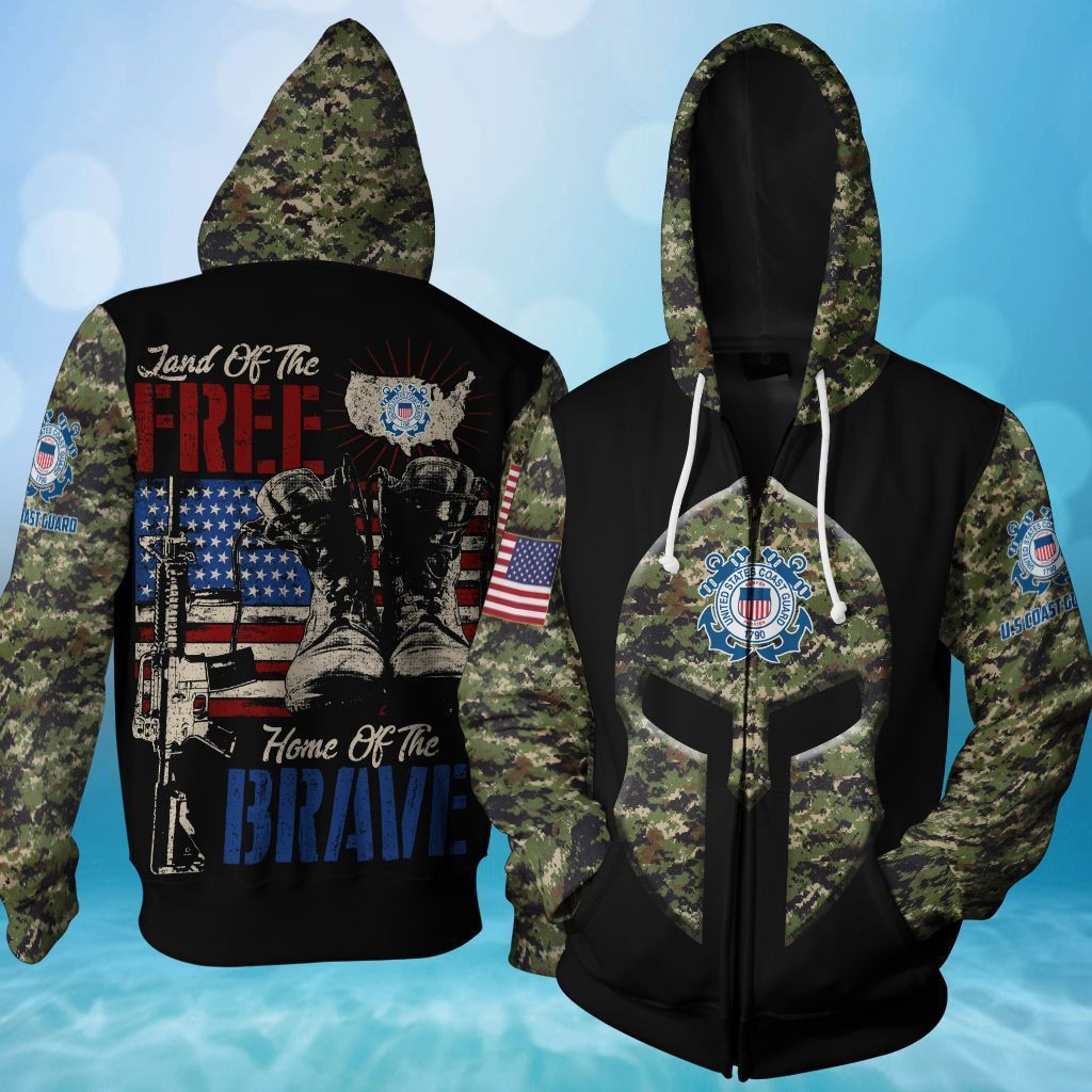 Us Coast Guard 3D All Over Printed Hoodie