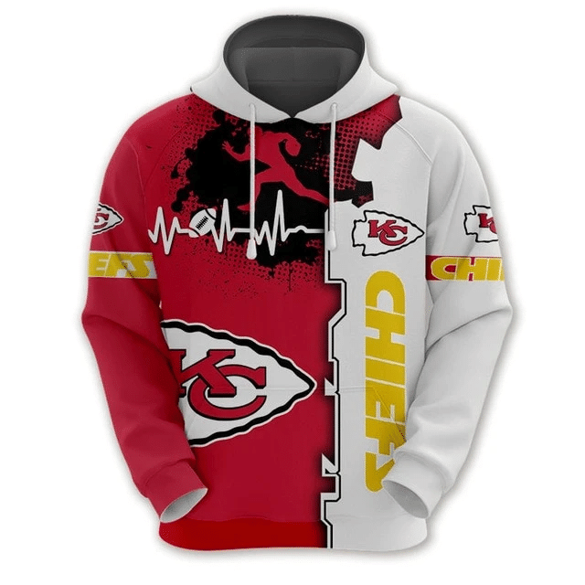 Kansas City Chiefs Beating Curve 3D Hoodie and Pullover