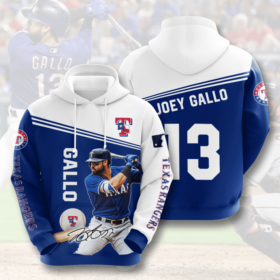 TEXAS RANGERS Joey Gallo All Over Printed Hoodie