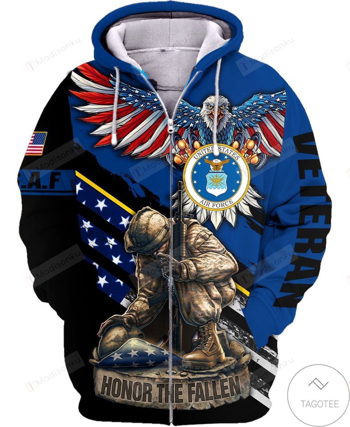 Drop Shipping United States Air Force Veteran Honor The Fallen 3D All Over Print Hoodie, Zip-up Hoodie