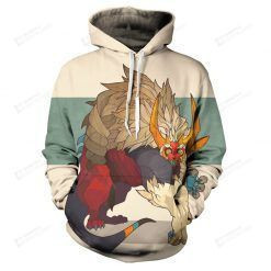 Cartoon Characters 3D All Over Print Hoodie, Zip-up Hoodie