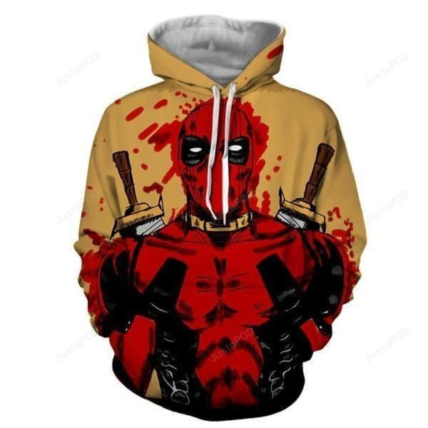 Deadpool Red Mist 3D All Over Print Hoodie, Zip-up Hoodie