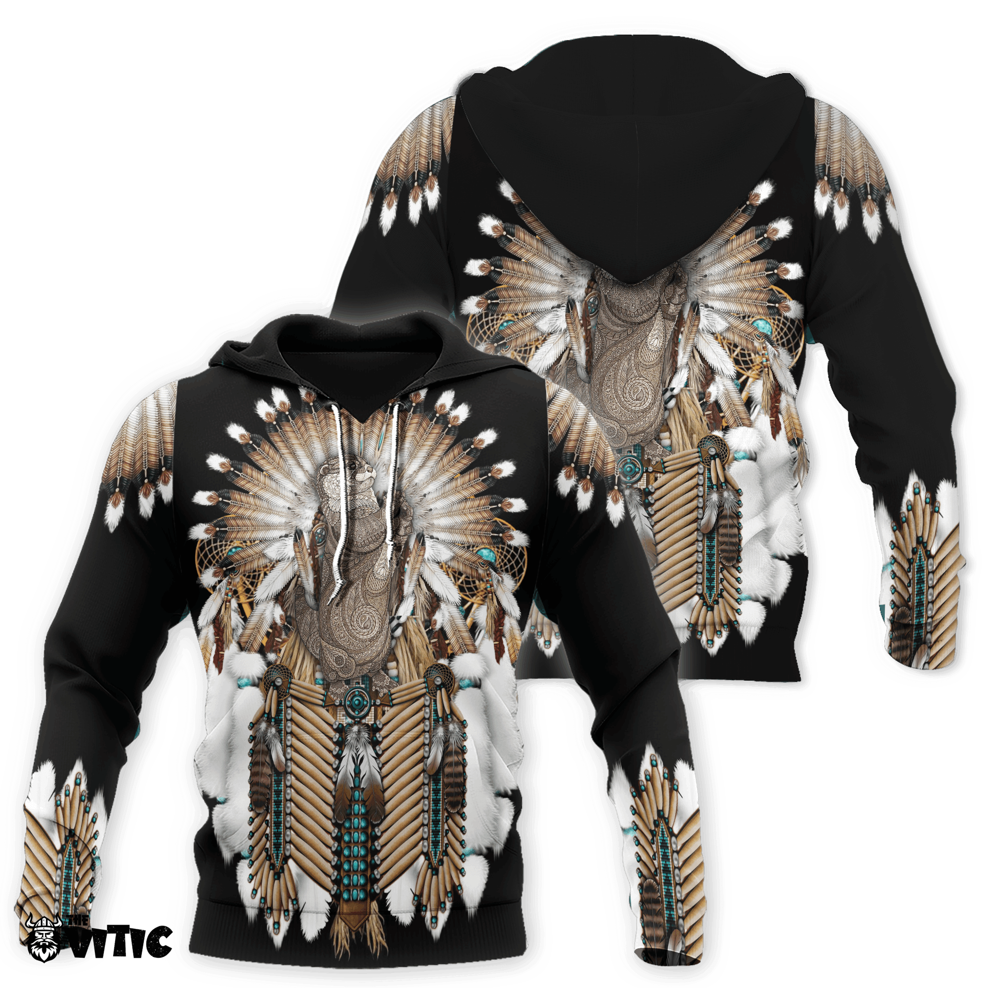 Otter Native American Sport Hoodie 10000