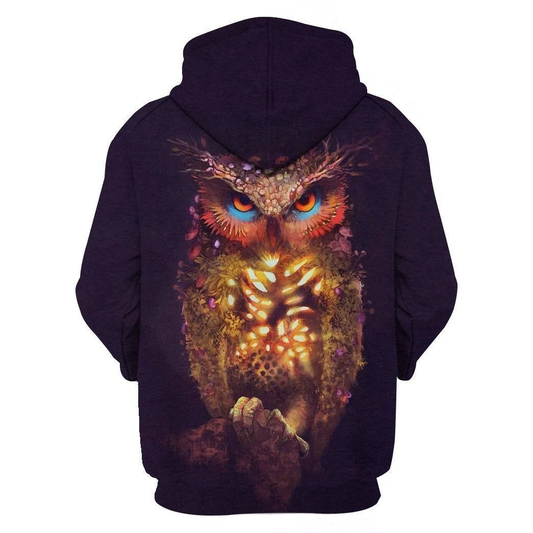 Owl 3D Full Printing Hoodie And T-Shirt #17994