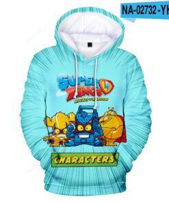 Superzings Harajuku Girls Boys 3D All Print Hoodie, Zip- Up Hoodie