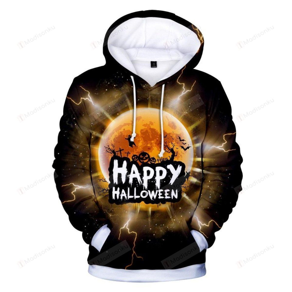 The Happy Halloween 3D All Over Print Hoodie, Zip-up Hoodie