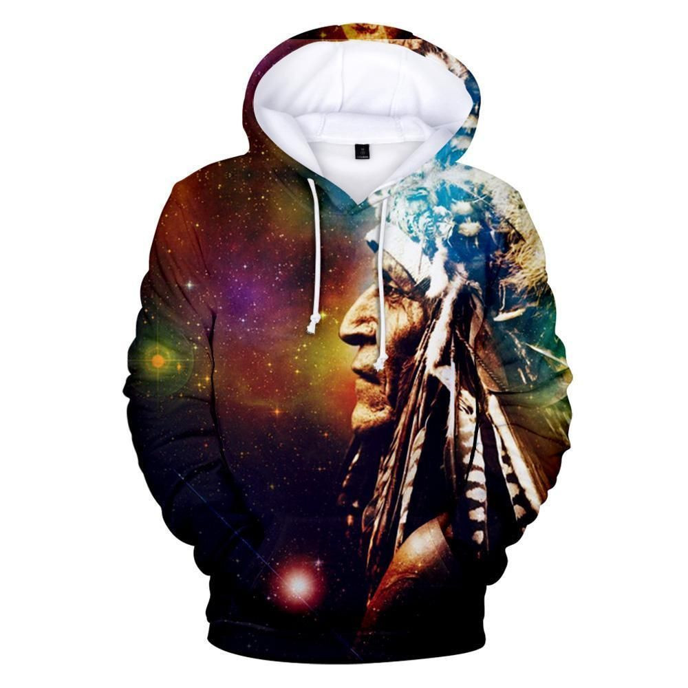 Galaxy Chief Painting Native American Hoodie BT10