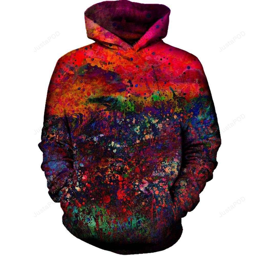 Purple Sky 3D All Over Printed Hoodie, Zip- Up Hoodie