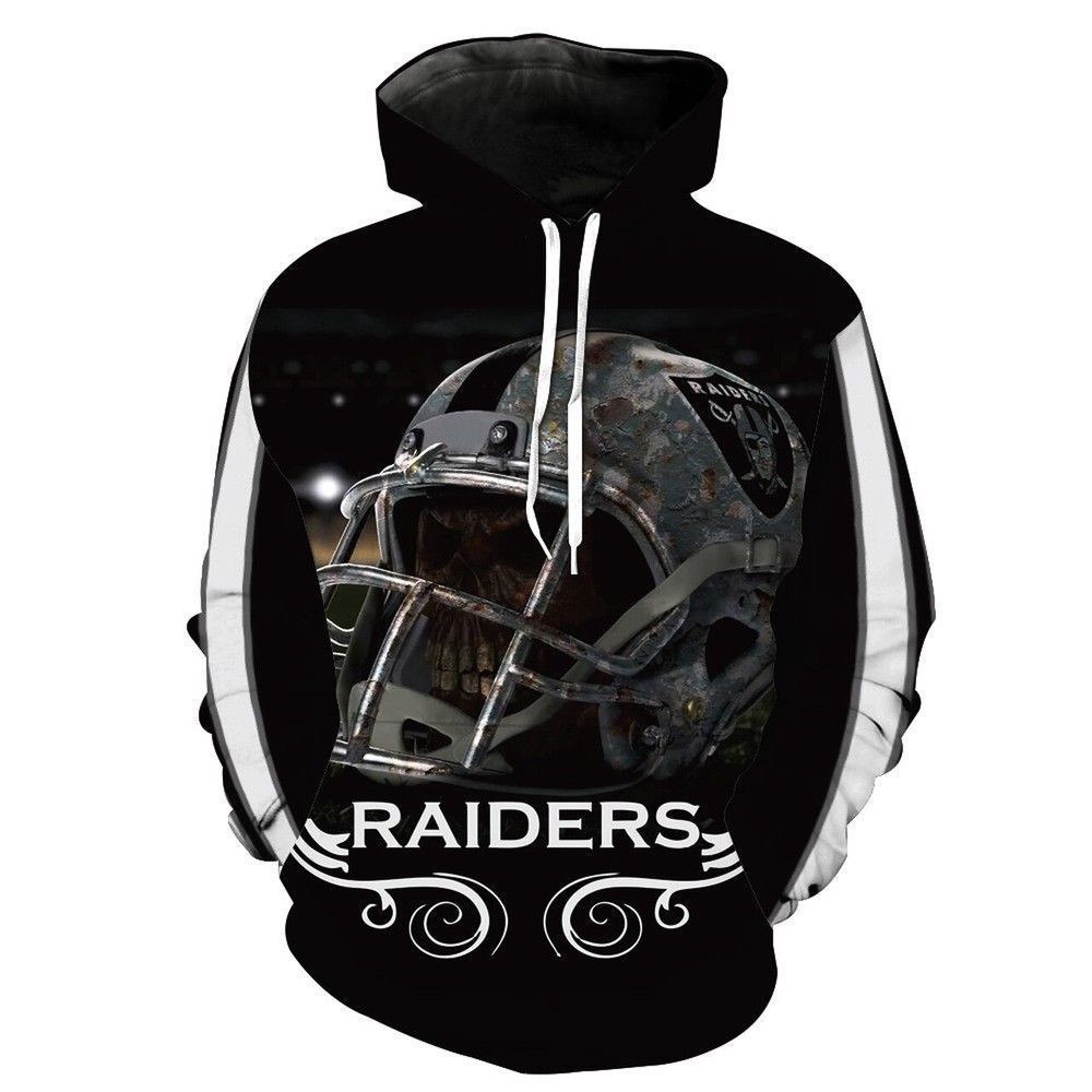 Oakland Raider Unisex 3D Full Printing Hoodie Zip Hoodie Oakland Raider NFL 3D Full Printing Shirt Oakland Raider 3D Hoodie Shirt