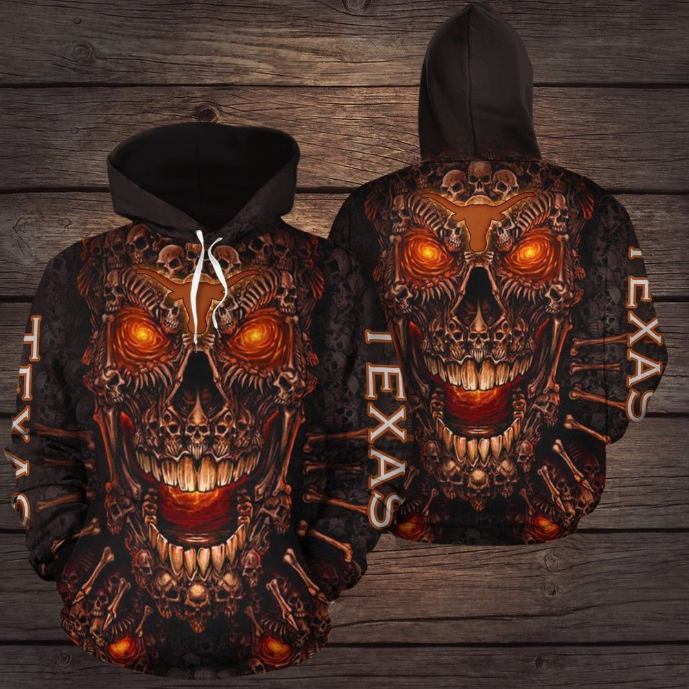 Texas Kings Skull Texas Texas 3D Hoodie Sweatshirt