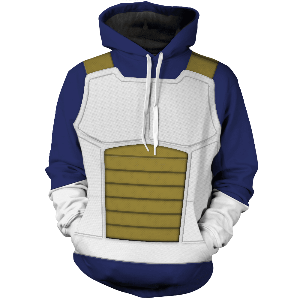 Vegeta Unisex Pullover Hoodie 3D All Over Print Hoodie, Zip-Up Hoodie