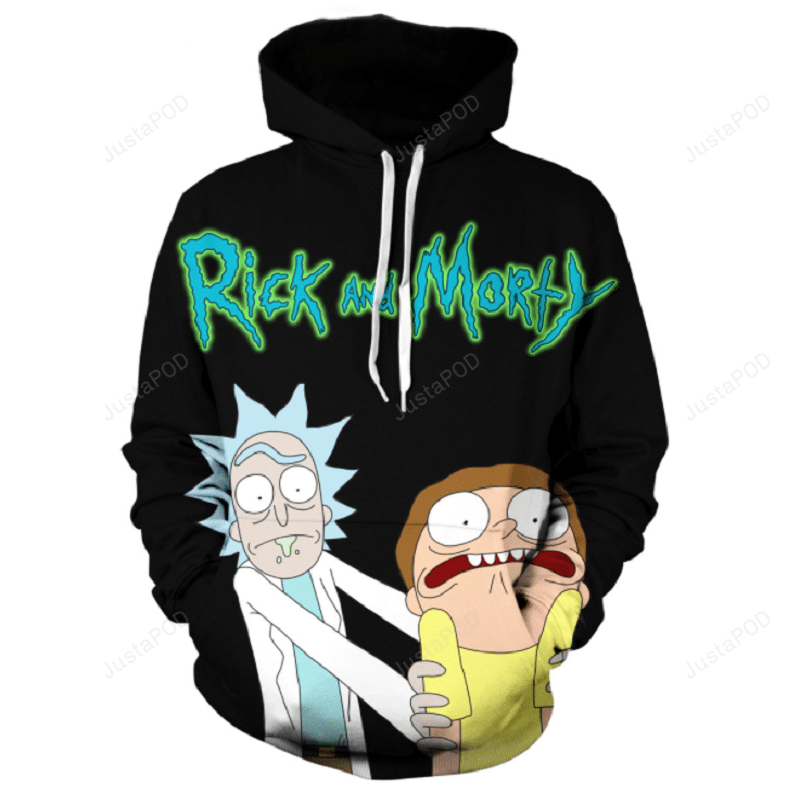 Rick And Morty 3D All Over Print Hoodie, Zip-up Hoodie