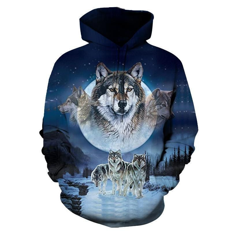 Wolf Native American Hoodie BT04