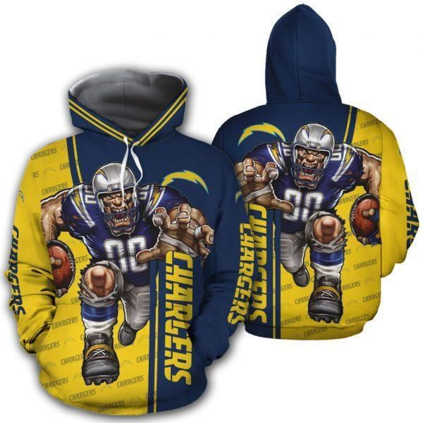 Stocktee Los Angeles Chargers Limited Edition Men's And Women's 3D All Over Print Hoodie, Zip-up Hoodie