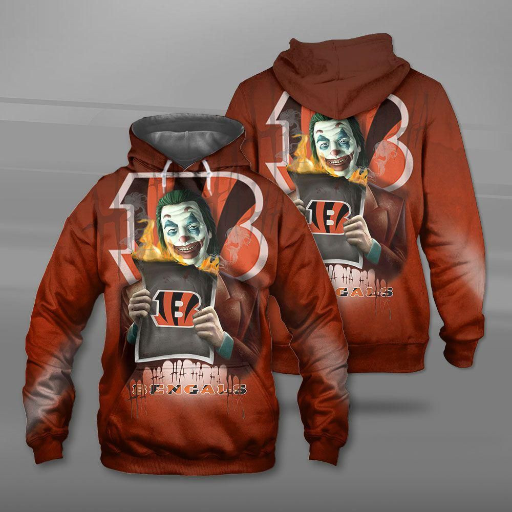 Cincinnati Bengals 3D All Over Print Hoodie, Zip-up Hoodie