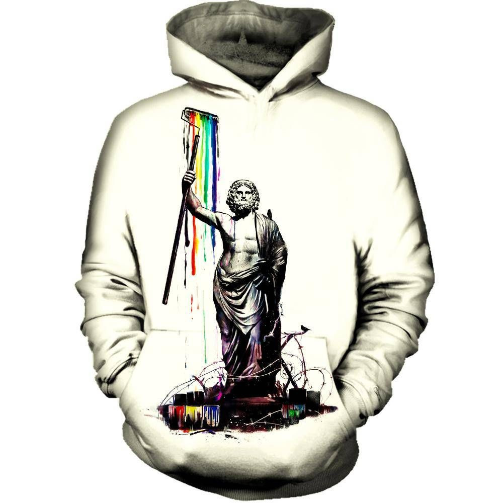 God Of Graffiti 3D All Over Printed Hoodie, Zip- Up Hoodie