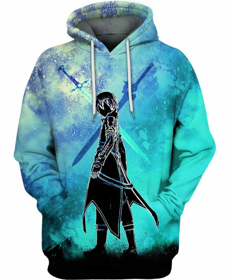 Black Swordsman Soul 3D All Over Print Hoodie, Zip-up Hoodie