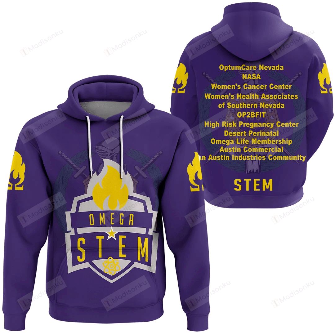 Africa Zone Omega STEM 3D All Over Print Hoodie, Zip-up Hoodie