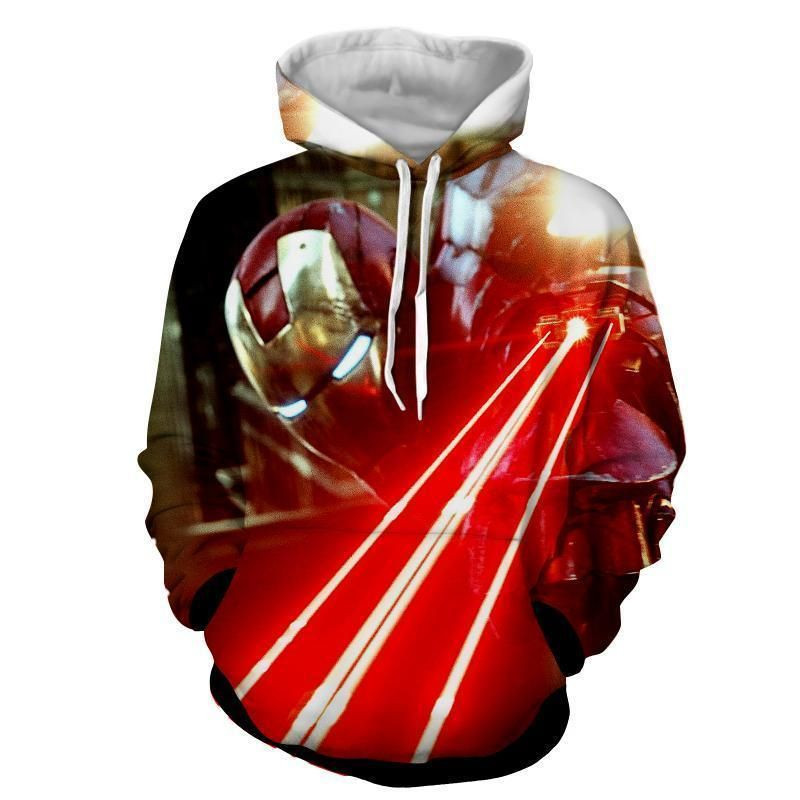 Iron Man 3D All Over Print Hoodie, Zip-up Hoodie