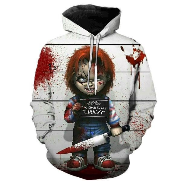 Horror Movie Chucky 3D All Over Print Hoodie, Zip-up Hoodie