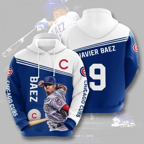 Amazon Sports Team Javier Baez Chicago Cubs No684 Hoodie 3D Size S to 5XL