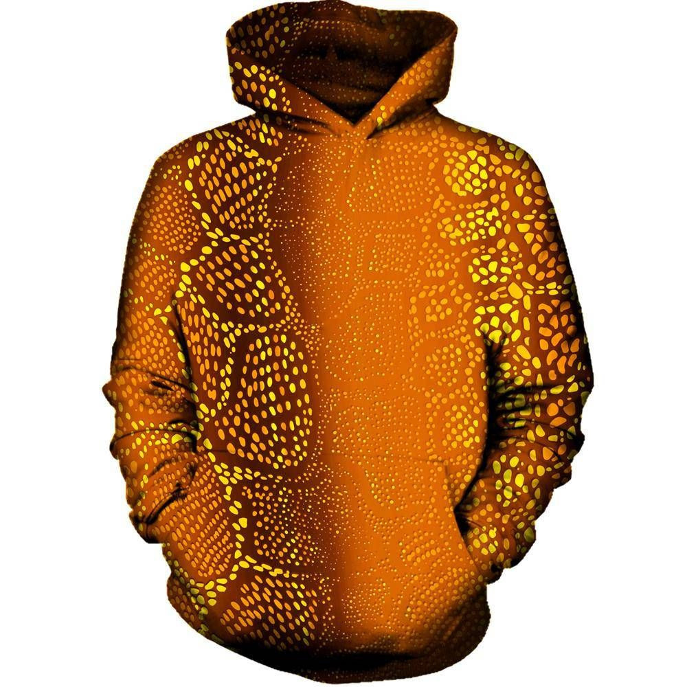 Many Dots Orange 3D All Over Printed Hoodie, Zip- Up Hoodie