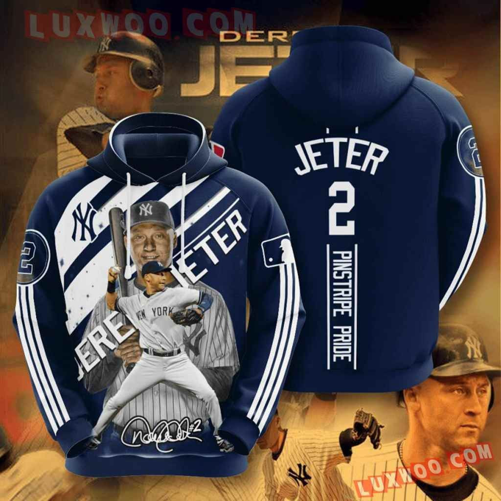 Mlb New York Yankees 3d Hoodies Printed Zip Hoodies Sweatshirt Jacket 2021