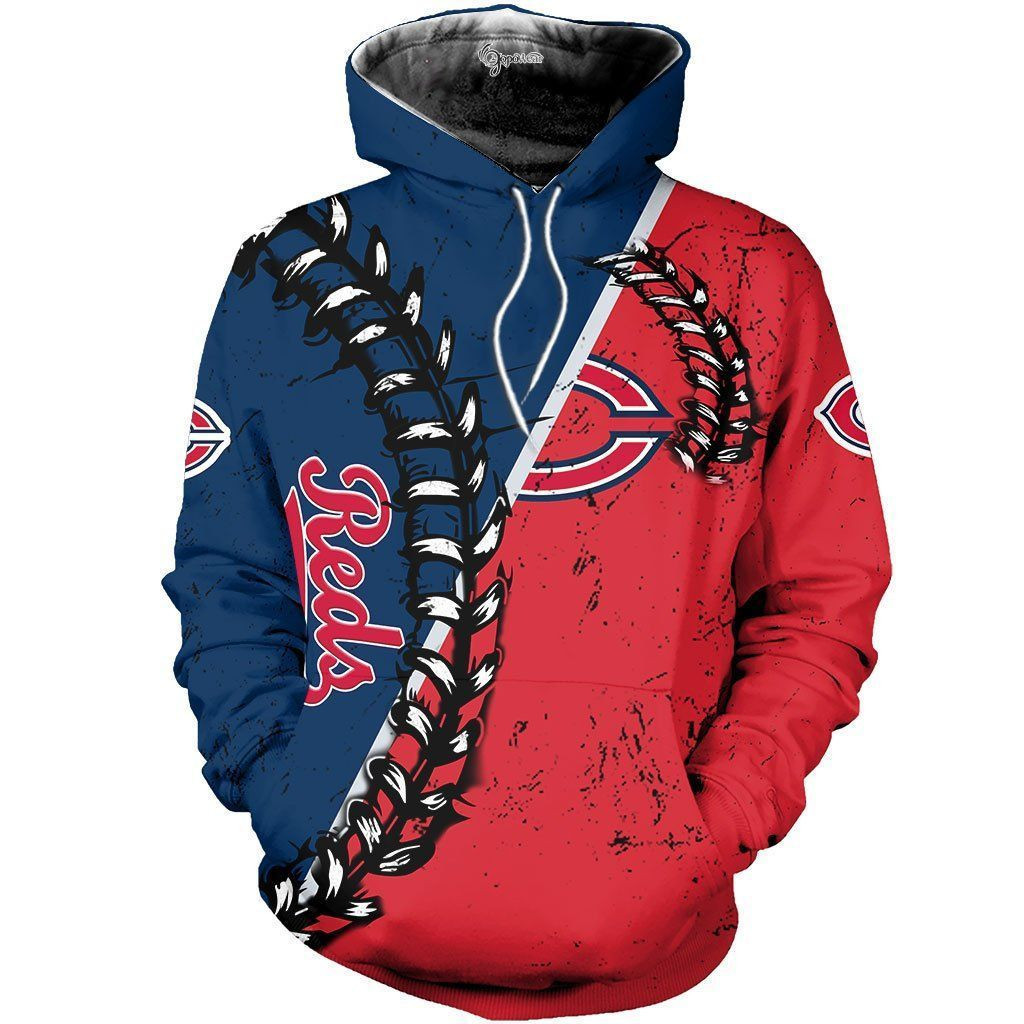 Mlb- Cincinnati Reds 3d Hoodie Style 09