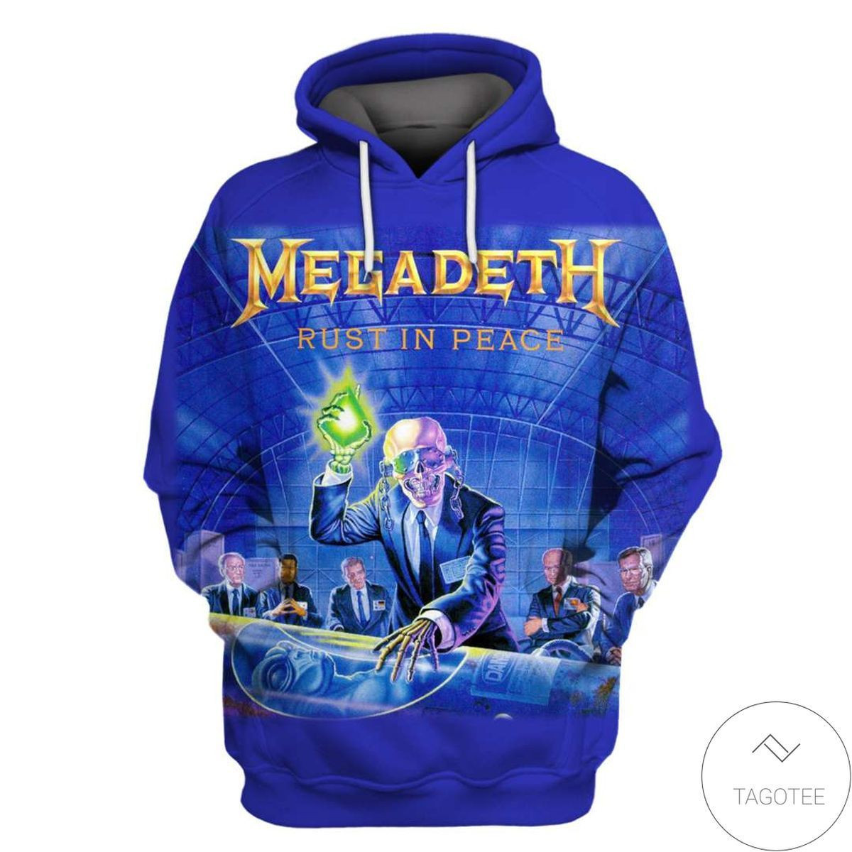 Megadeth Branded 3D All Over Print Hoodie, Zip-up Hoodie