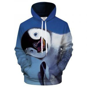 Happy Penguin  3D All Over Print Hoodie, Zip-up Hoodie