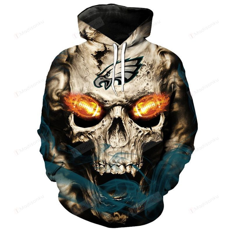 Skull 3D All Over Print Hoodie, Zip-up Hoodie