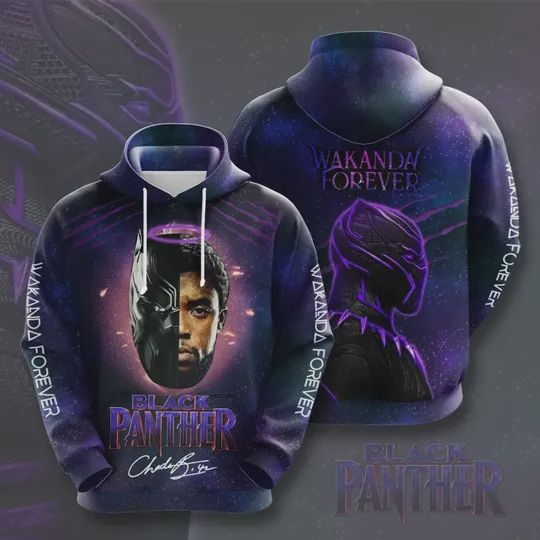 Black Panther Wakanda Forever 3D All Over Print Hoodie, Zip-up Hoodie