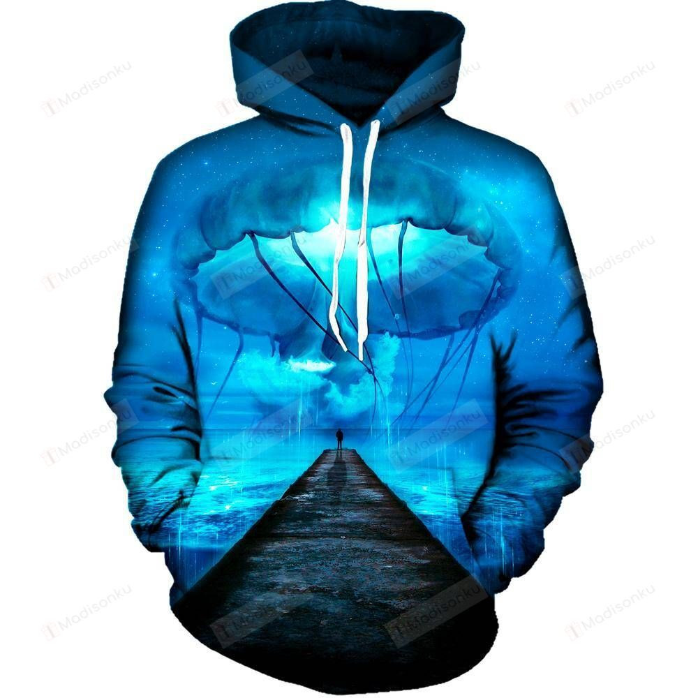 Giant Jellyfish For Unisex 3D All Over Print Hoodie, Zip-up Hoodie