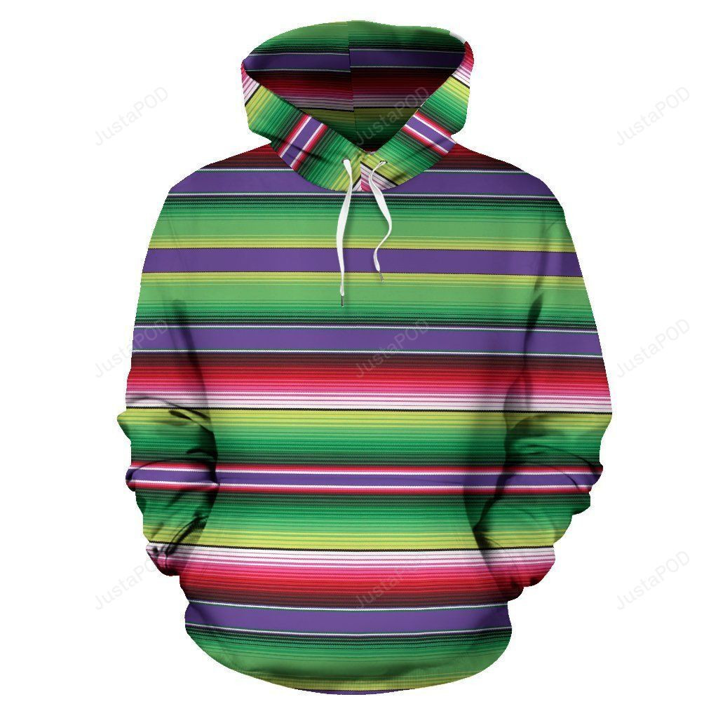 Mexican Serape Blanket Baja Pattern Print All Over Graphic 3D Hoodie For Men Women All Over 3D Printed Hoodie