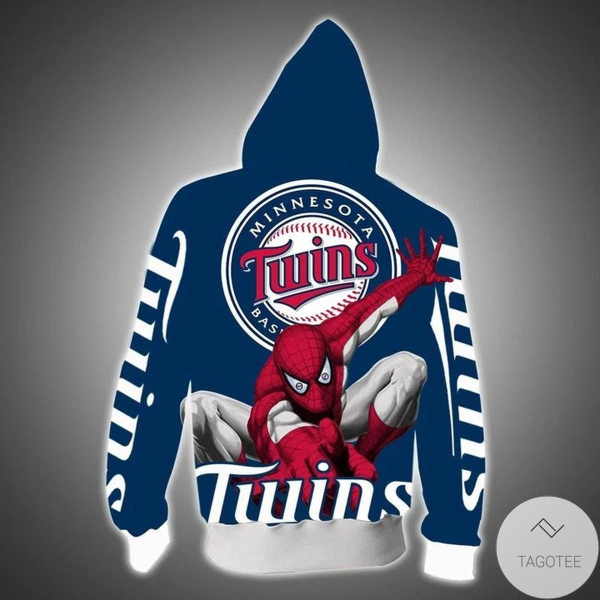 Minnesota Twins And Spider Man 3d All Over Print Hoodie, Zip-Up Hoodie