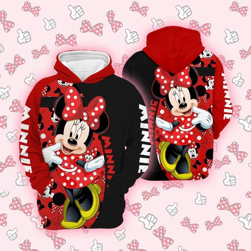 Cartoon Character Minnie Hoodie Unisex Men Women 3D All Over Print Hoodie