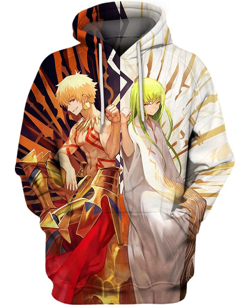 Gilgamesh and Enkidu  3D All Over Print Hoodie, Zip-up Hoodie