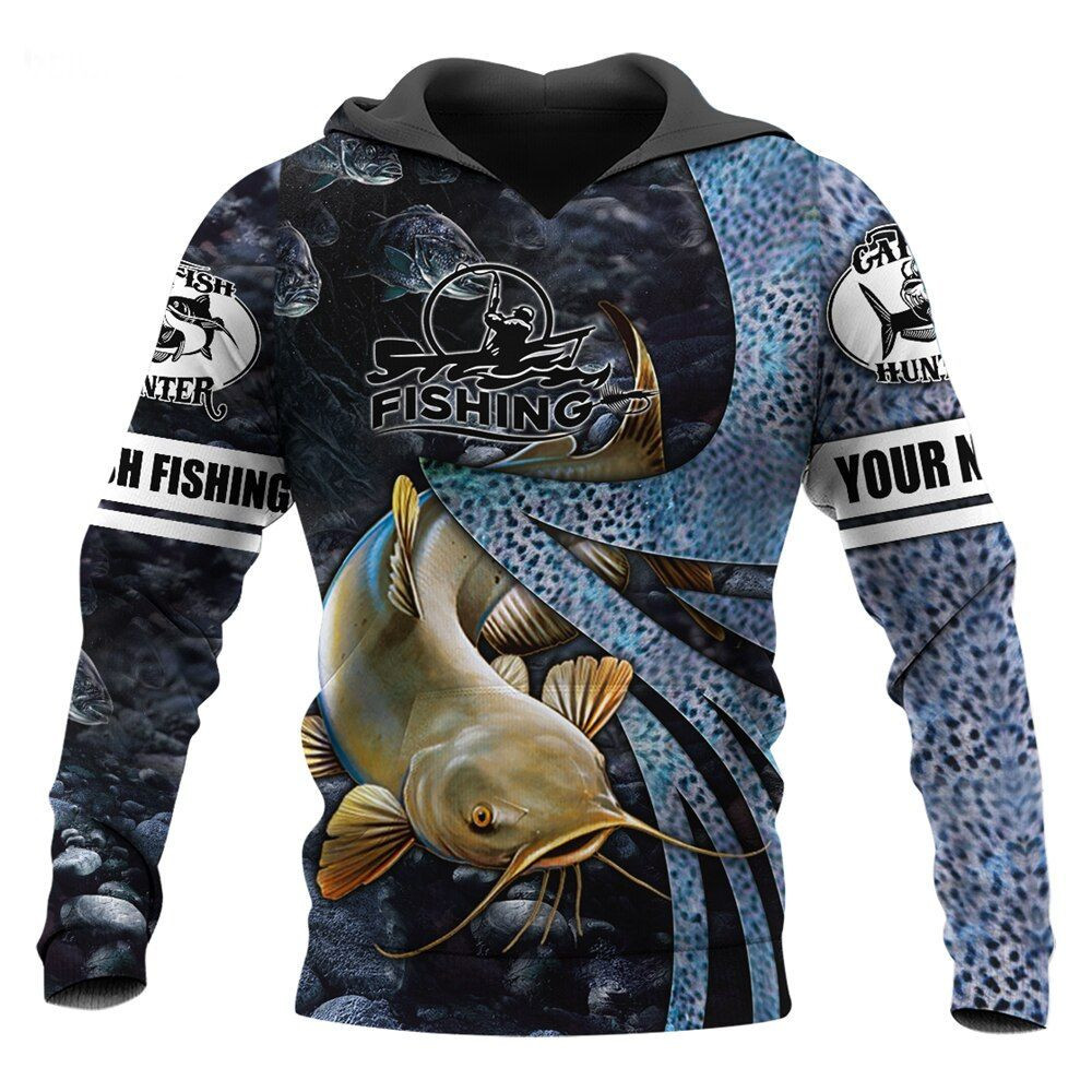 Catfish Fishing 3D All Over Print Hoodie, Zip-up Hoodie