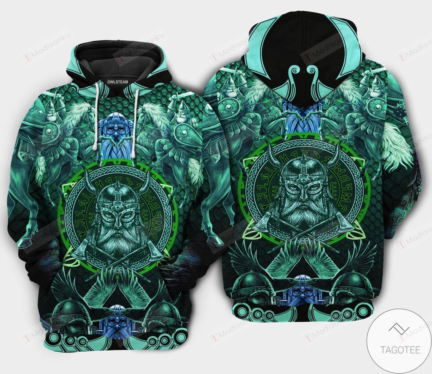 Great artwork! Viking See You In Valhalla 3D All Over Print Hoodie, Zip-up Hoodie