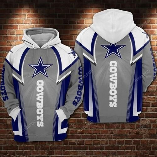 Dallas Cowboys 3D All Over Print Hoodie, Zip-up Hoodie