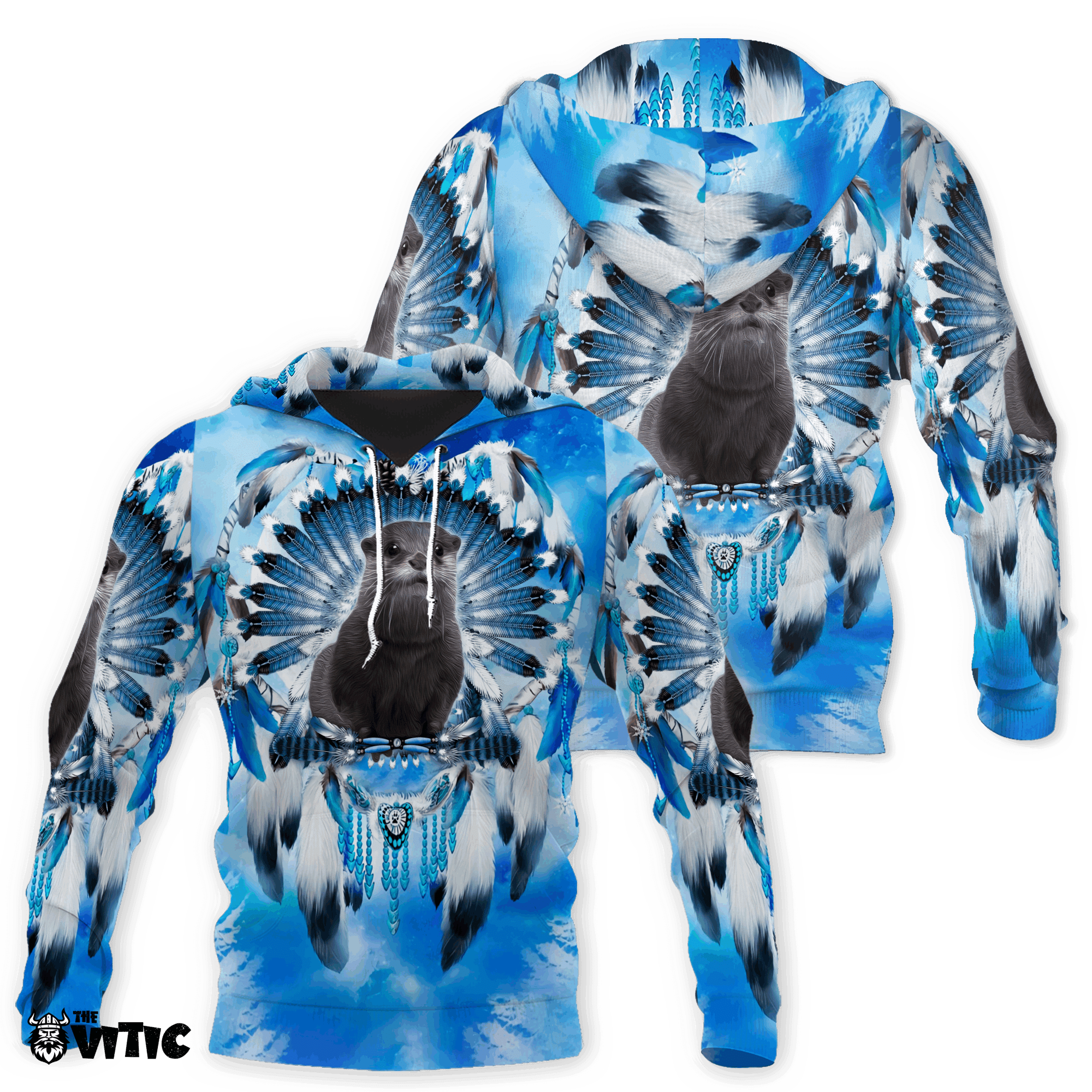 Otter Native American Sport Hoodie 10001