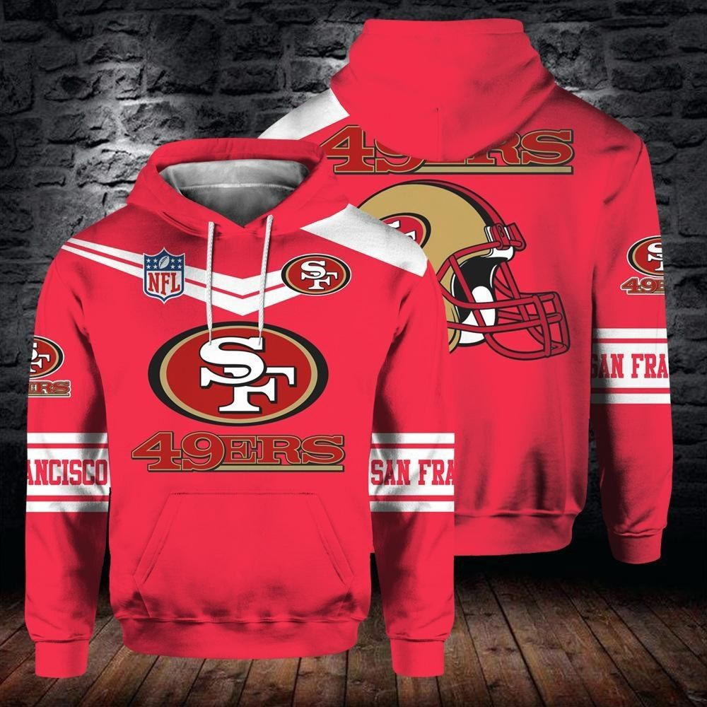 San Francisco 49ers Nfl 3D All Over Print Hoodie, Zip-up Hoodie