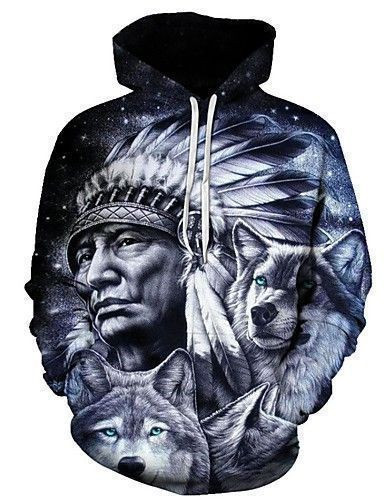 Native American Pullover Unisex Hoodie Bt01 #17763