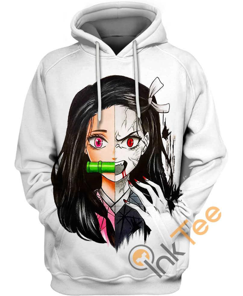 Kamado Nezuko White Black Amazon Hoodie 3D Size S to 5XL