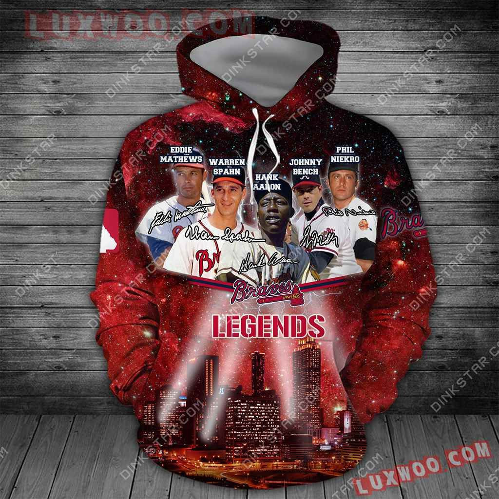 Mlb Atlanta Braves Legends 3d Hoodie 2021