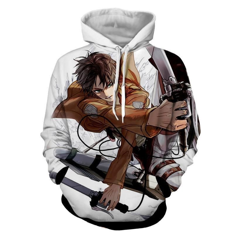 Attack on Titan Eren Yeager Training Corps 3D All Over Print Hoodie, Zip-up Hoodie