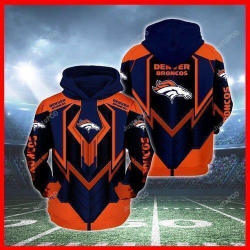 Denver Broncos 3D All Over Print Hoodie, Zip-up Hoodie